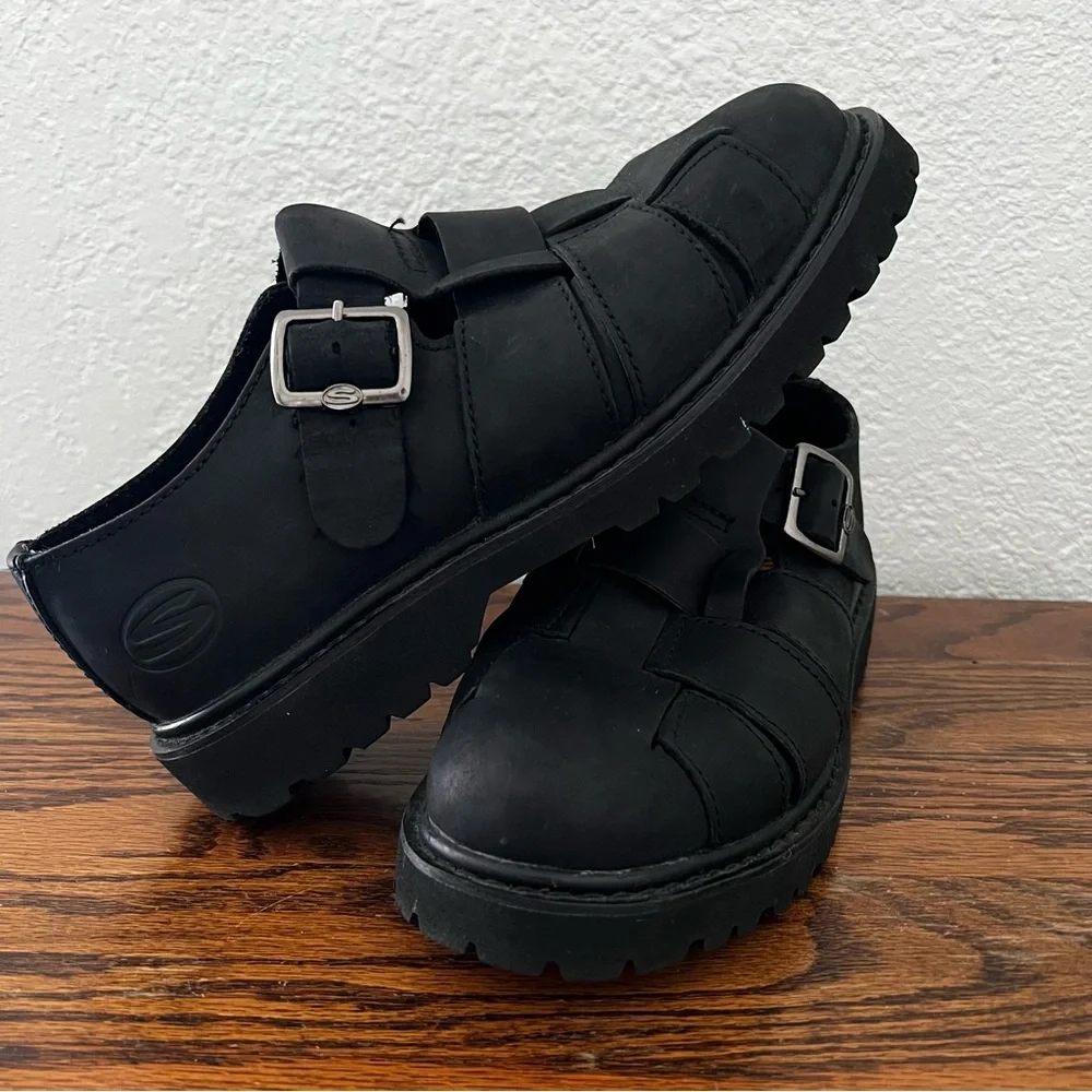 Vintage Skechers Y2K Leather Chunky Fisherman’s Sandals EU 40 Men’s 7.5